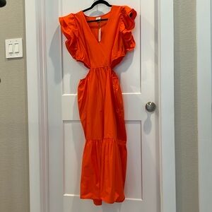 A new day orange maxi dress
